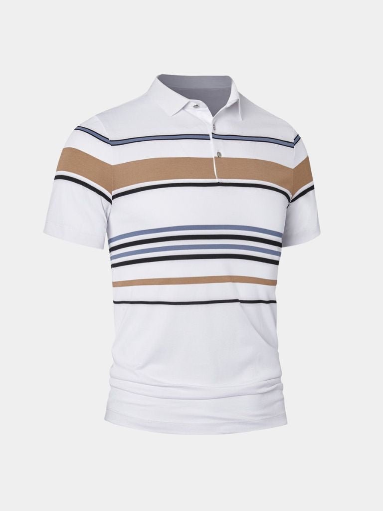 Sunset Striped Polo – Alder & Voss