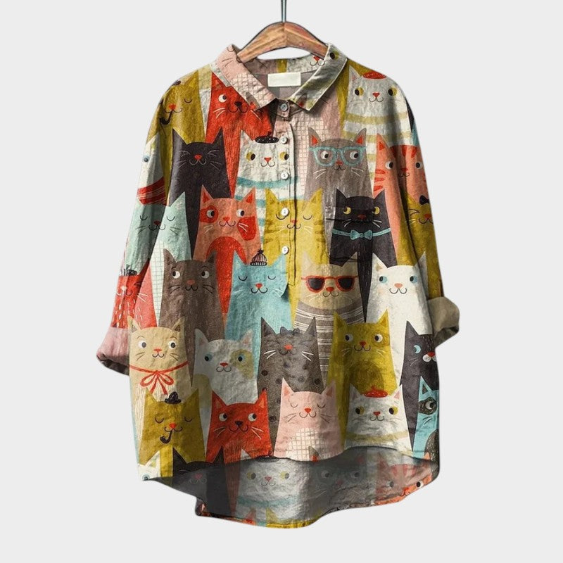 Astrid | Premium Blouse with Lace Trimmings