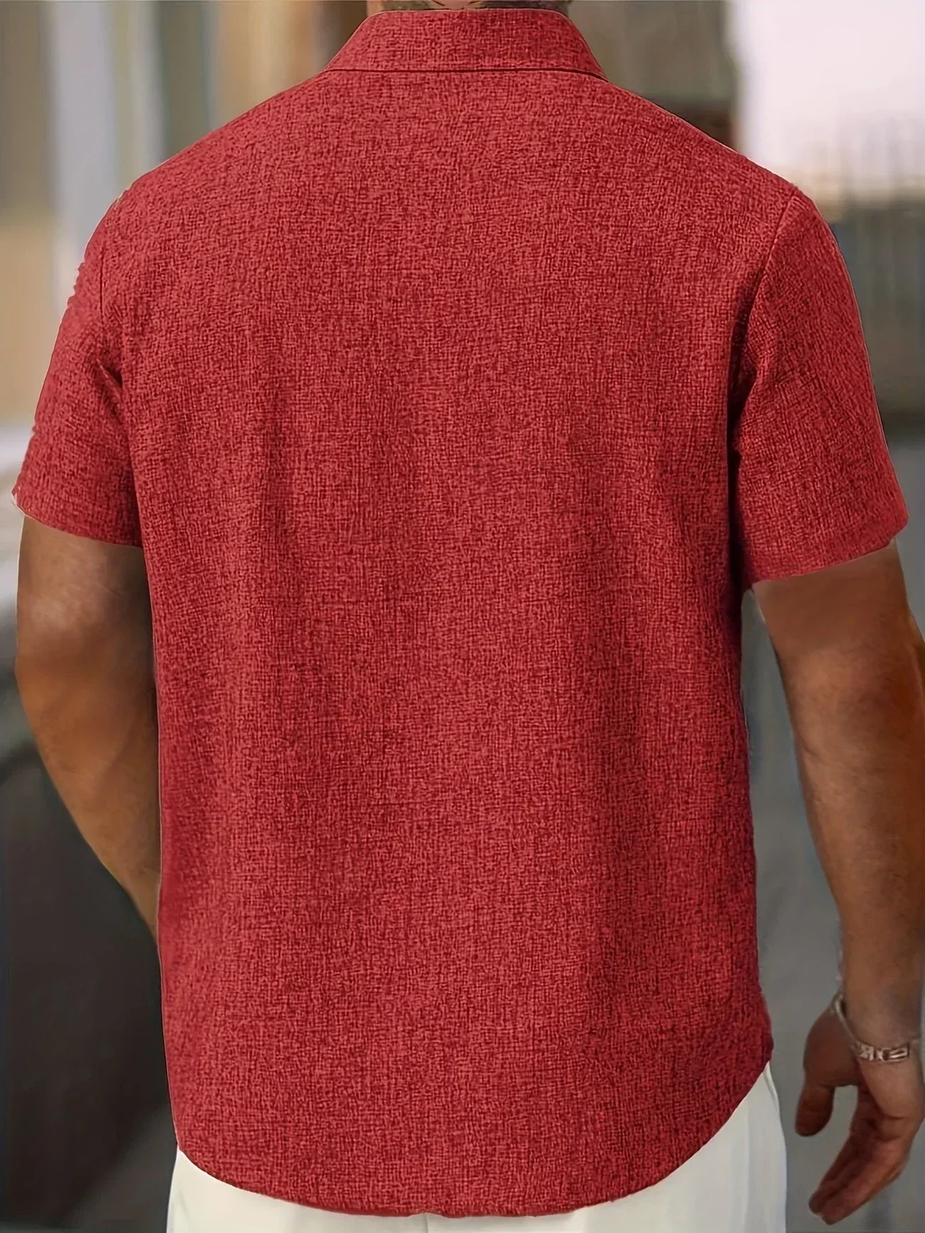 Lenoir™ | Lightweight short-sleeve shirt in a linen blend