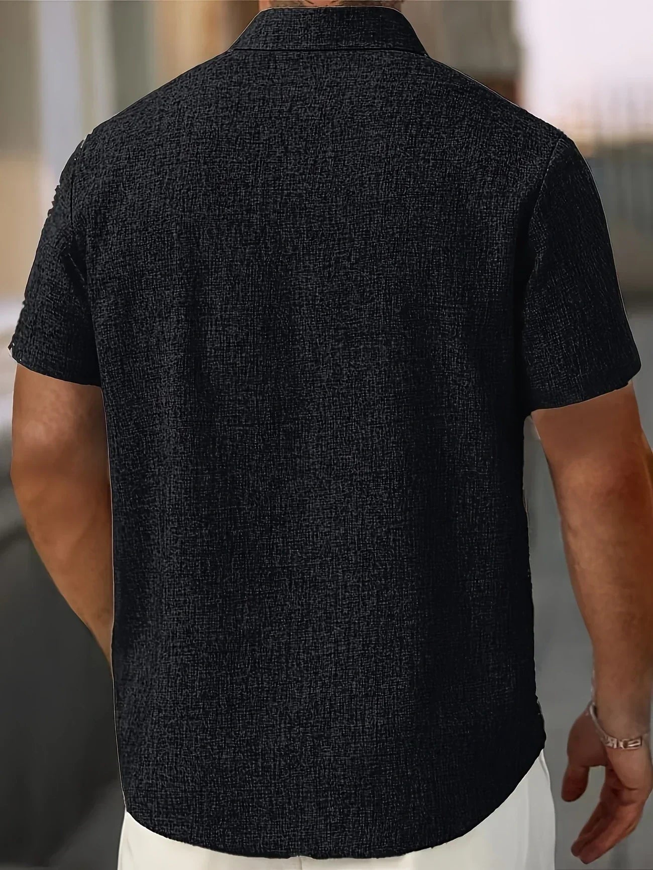 Lenoir™ | Lightweight short-sleeve shirt in a linen blend