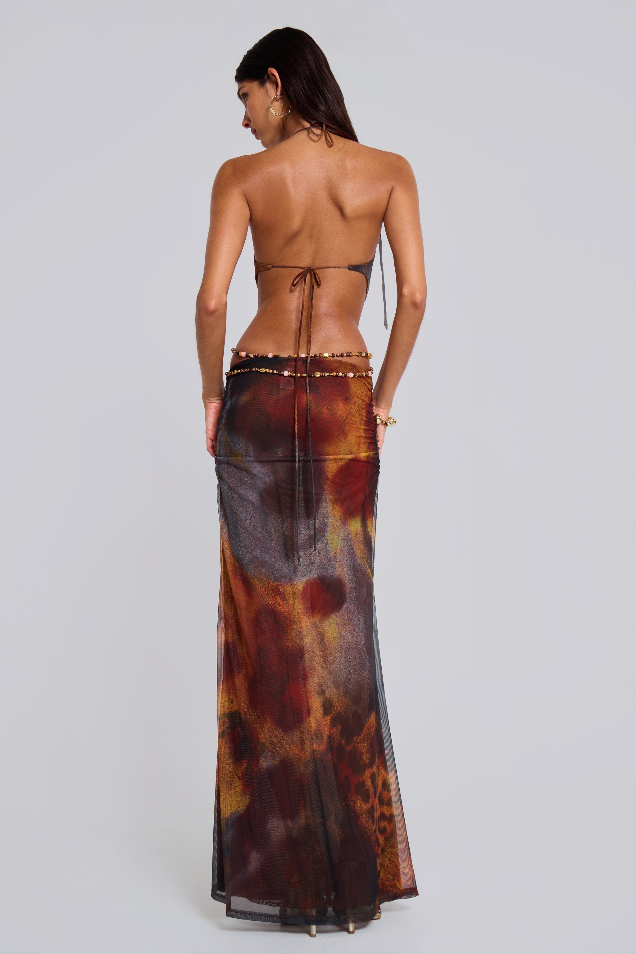 Maxi Jungle Dress Whiskey