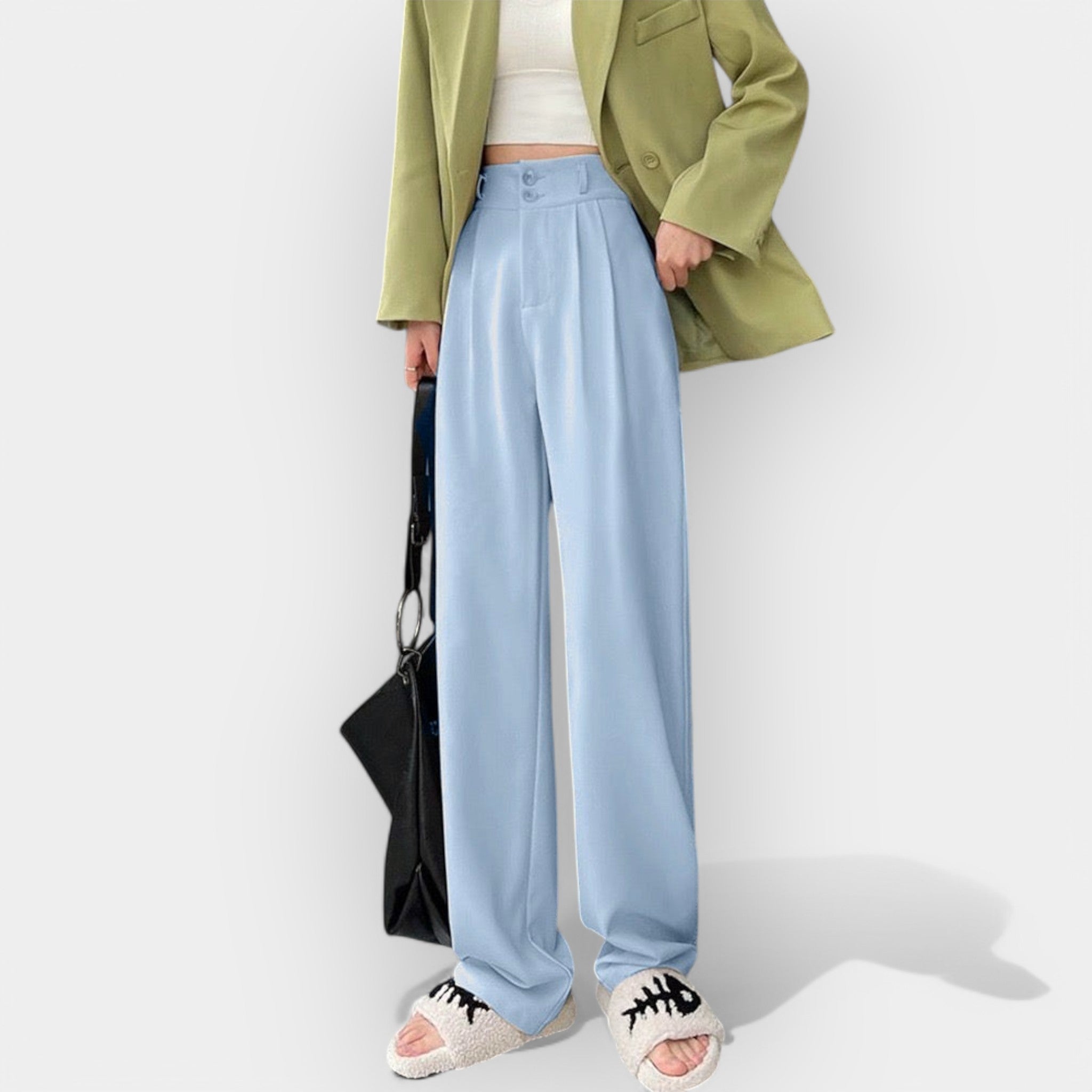 Korean-Inspired Wide-Leg Trousers