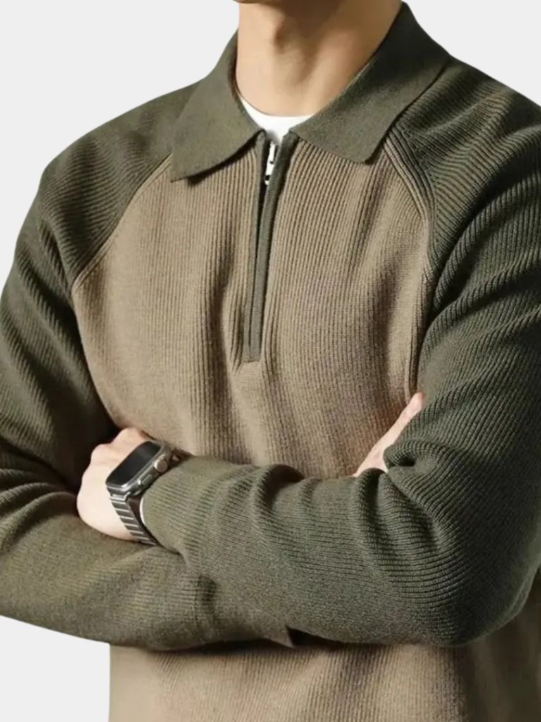 Raglan Zip Sweater - Alder & Voss