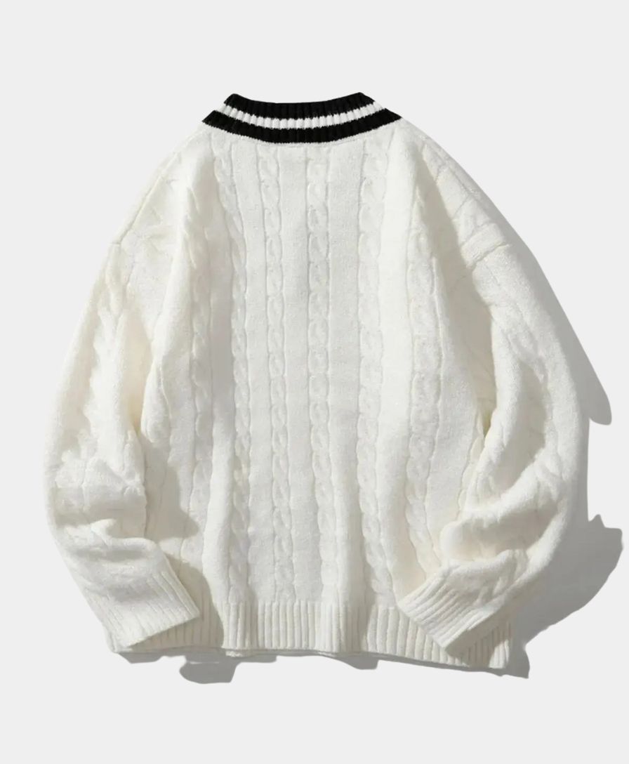 Minimalist Sketch with V-Neck - Alder & Voss