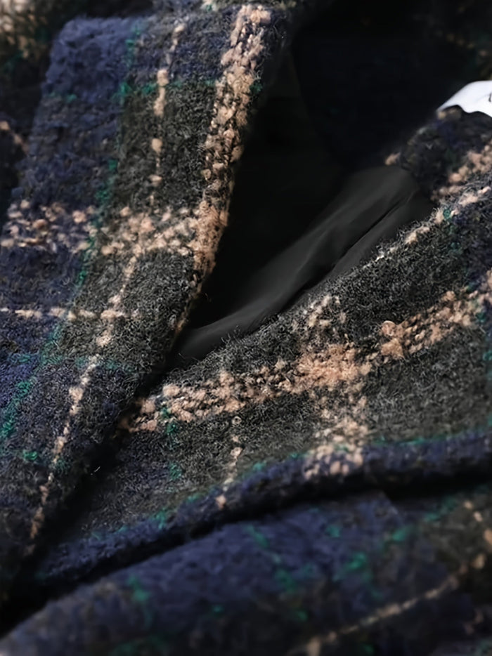 Kavina - Classic Checked Wool Coat