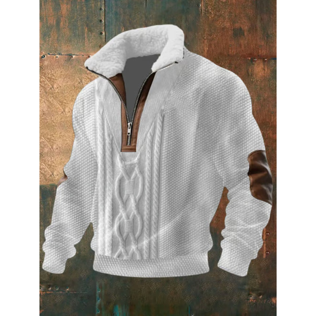 Ettiene™ | Fleece polo with zipper and high collar