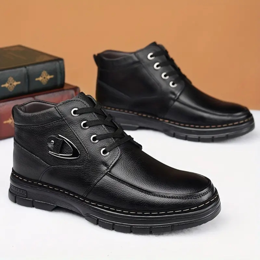 Amarjit - Fleece Lined Leather Boots