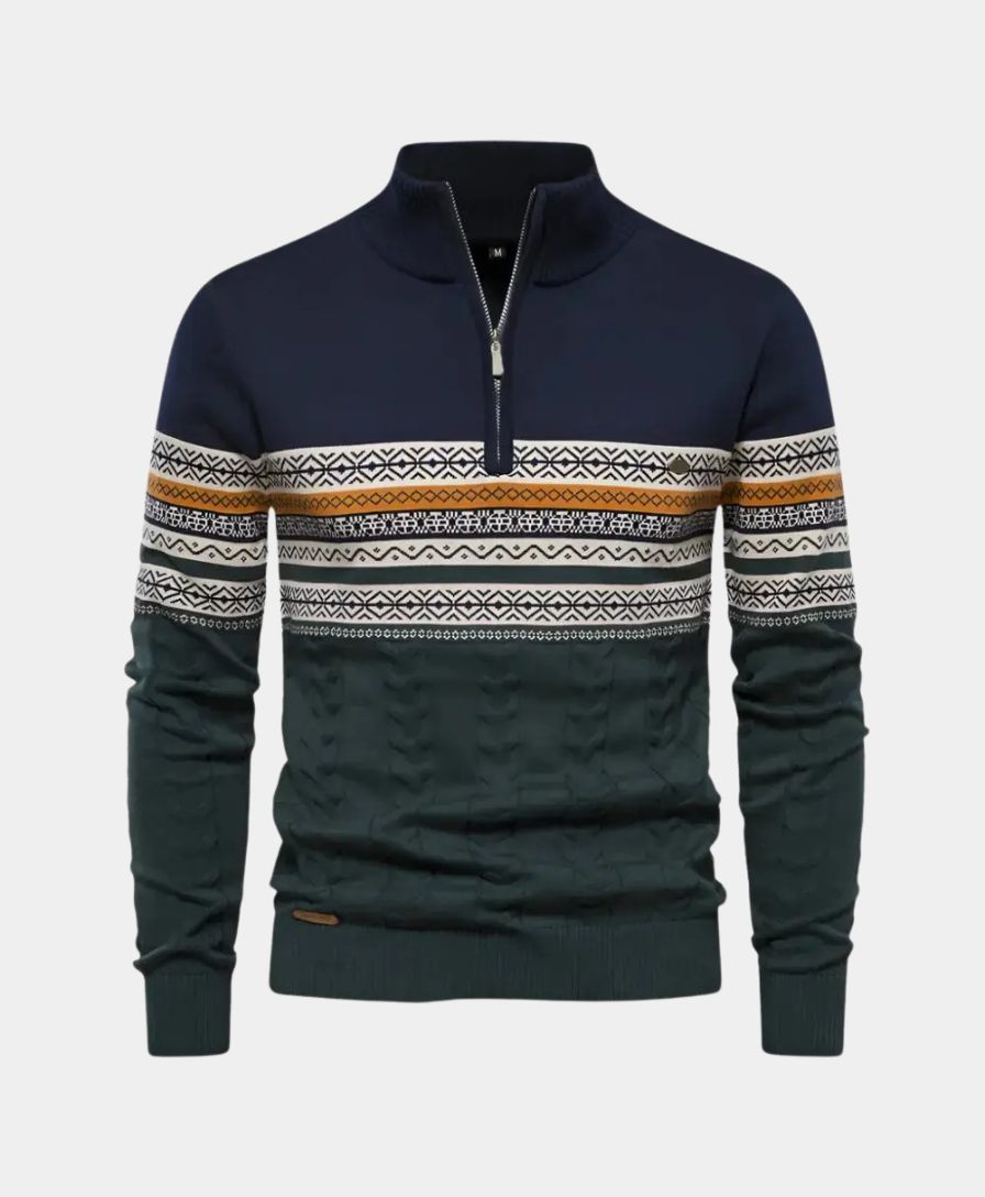 Polo Zip Sweater - Alder & Voss