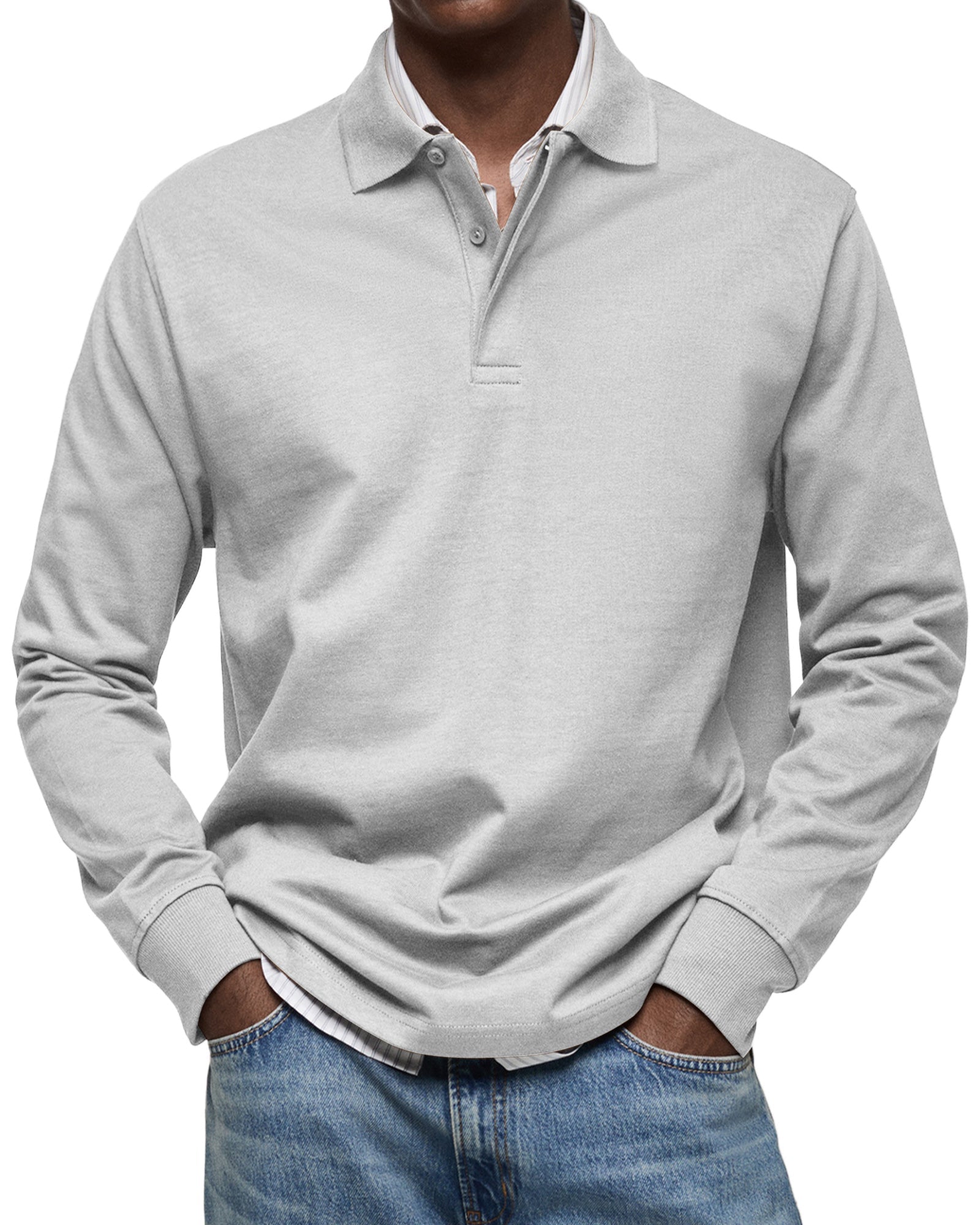 Lenoir™ - Casual Long Sleeve Polo Shirt