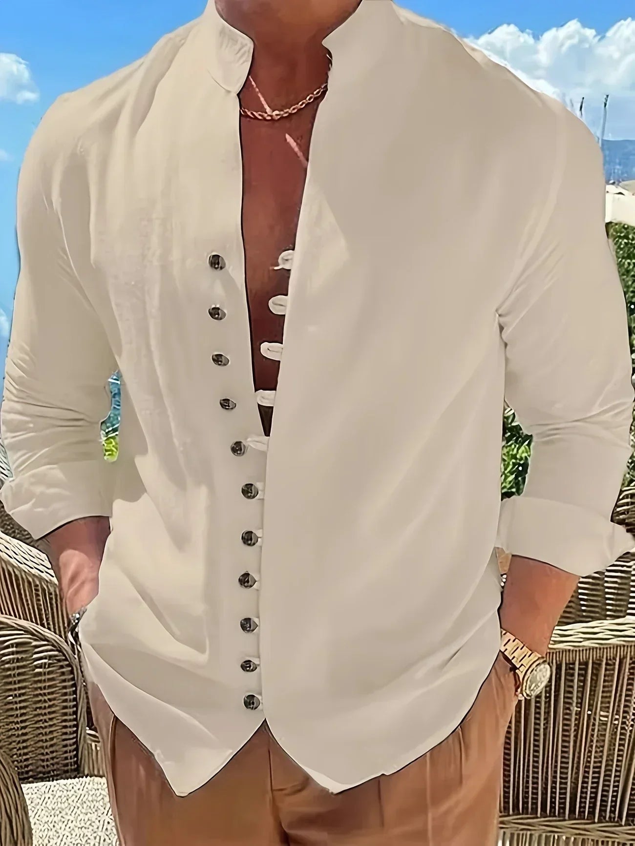 Lenoir™ | Lightweight Cotton Long Sleeve Shirt