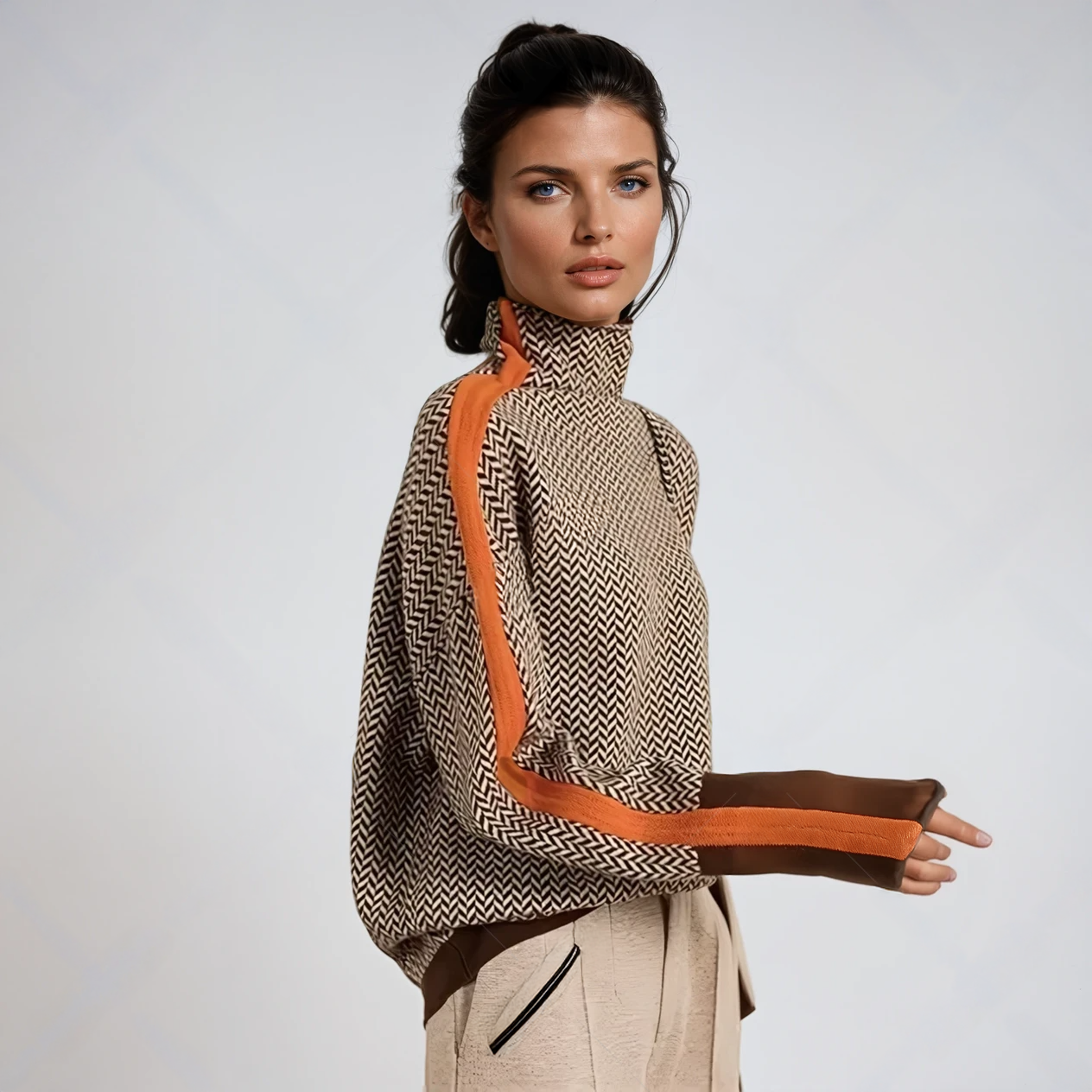 Riley™ | Striped Turtleneck Sweater