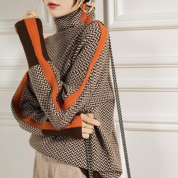 Riley™ | Striped Turtleneck Sweater