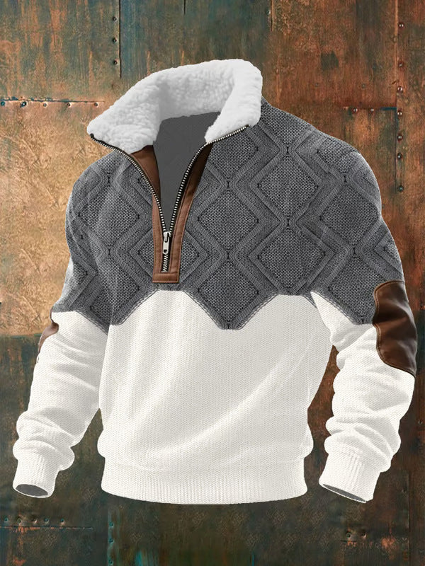 Ettiene™ | Fleece polo with zipper and high collar