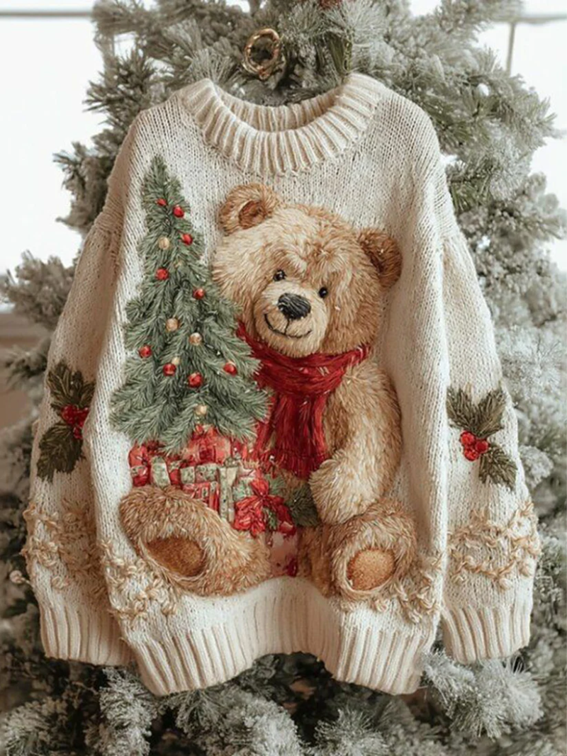 Mindy | Christmas Sweater with Holiday Details