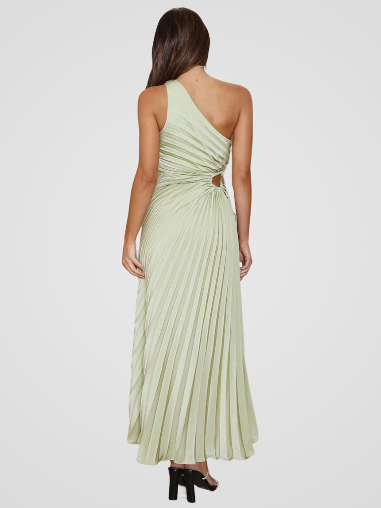 ONE-SHOULDER PLEATED DRESS AURORA