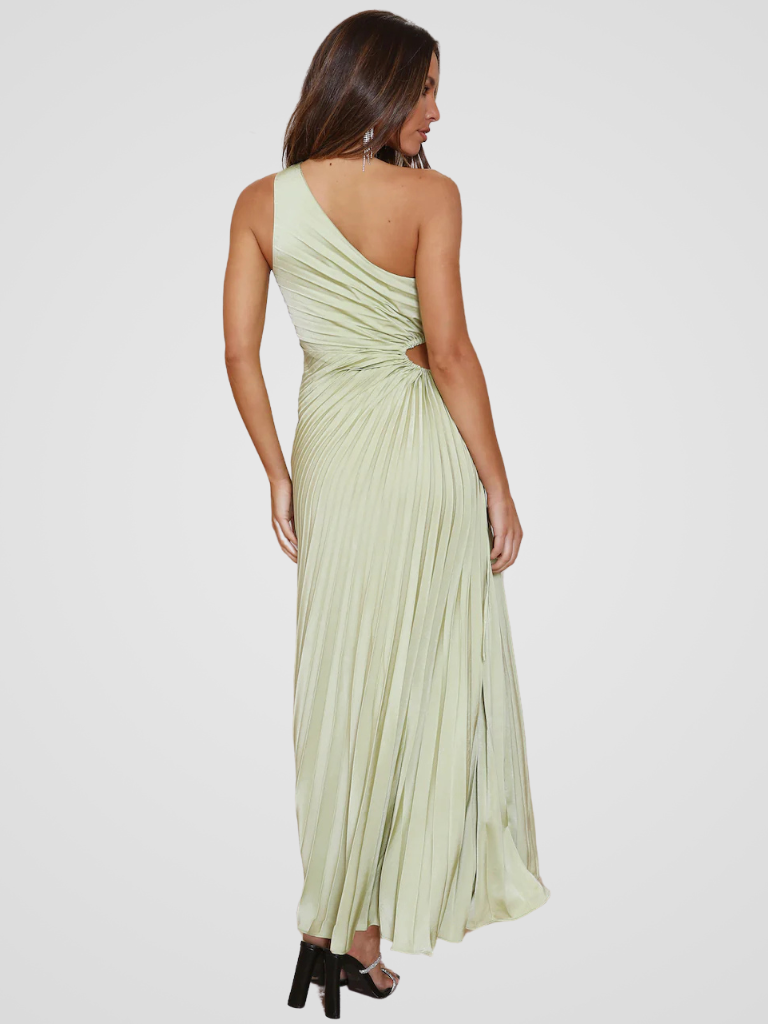 ONE-SHOULDER PLEATED DRESS AURORA