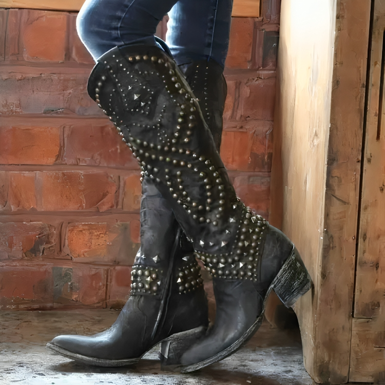 Everly | Knee-High Western Boots