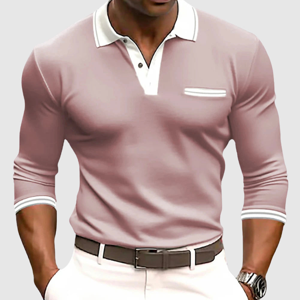 Lenoir™ - Shirt with Elegant Contrast Details