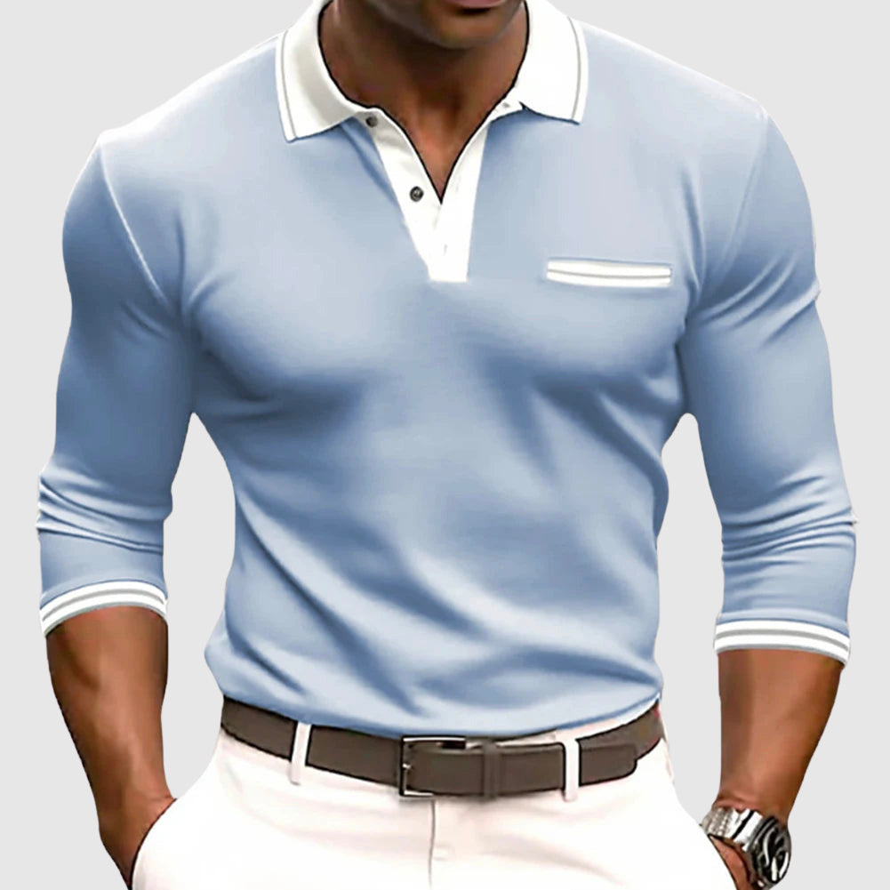 Lenoir™ - Shirt with Elegant Contrast Details