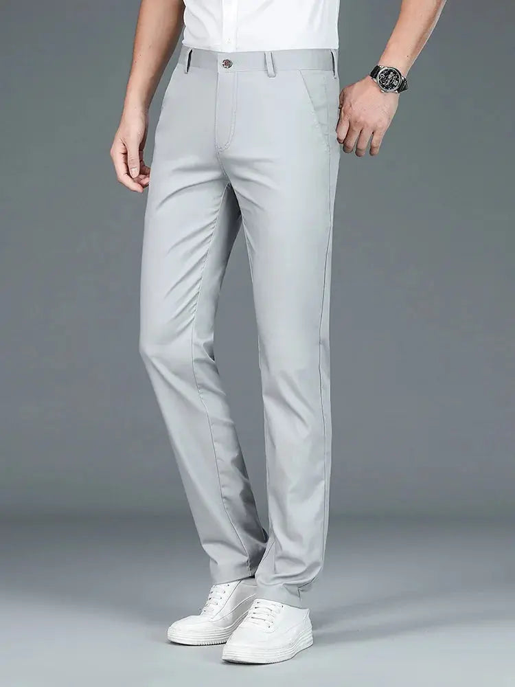 Minimalist Straight Leg Bamboo Fiber Pants