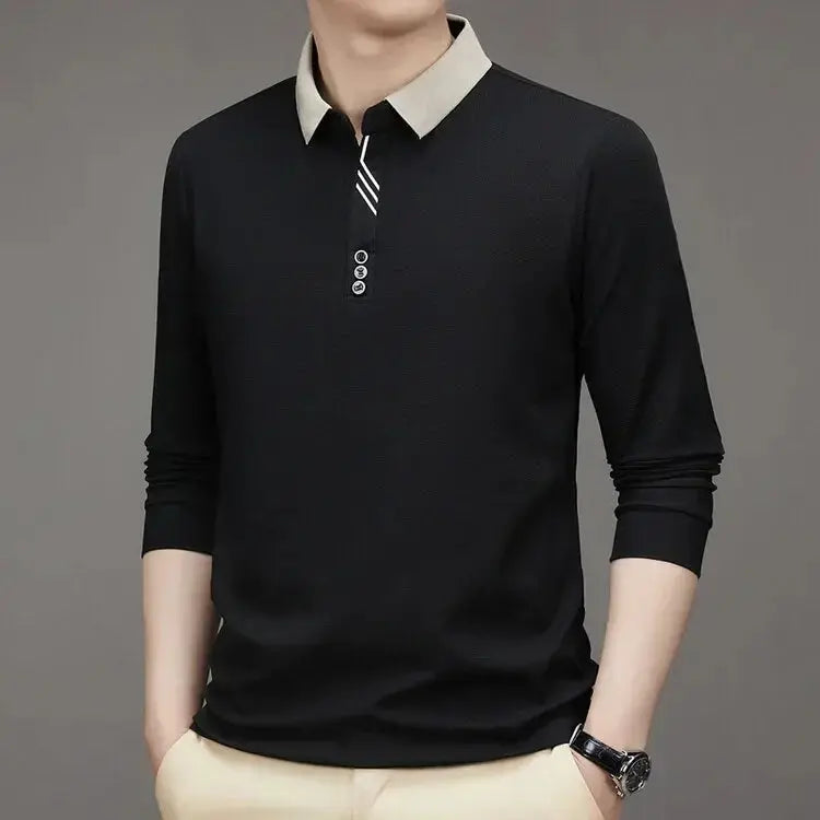 Elegant Long Sleeve Polo - Alder & Voss