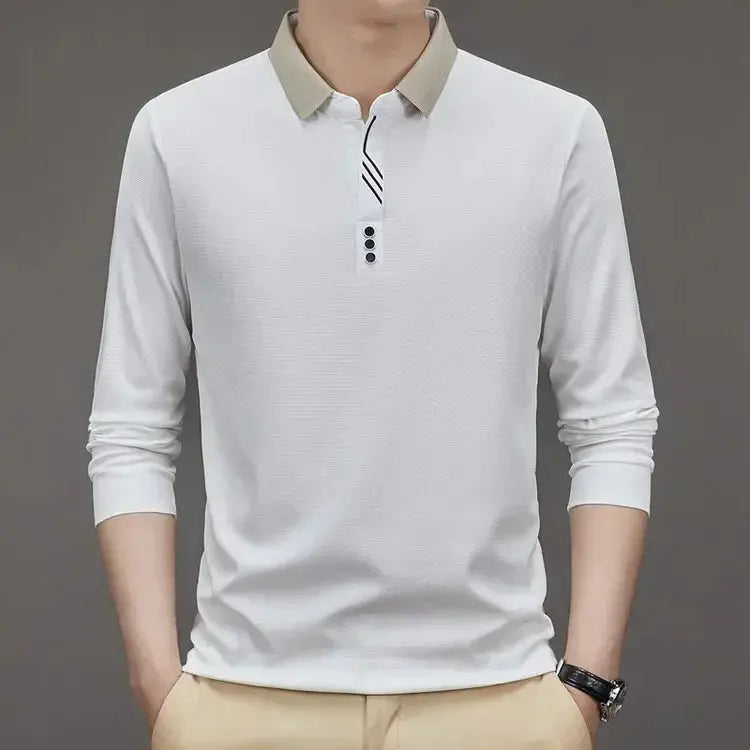 Elegant Long Sleeve Polo - Alder & Voss