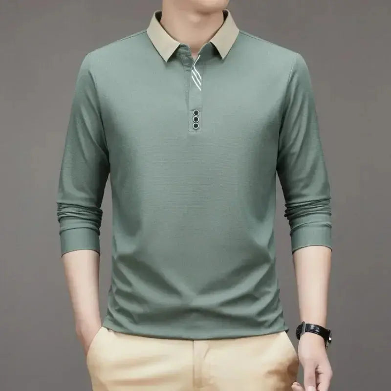 Elegant Long Sleeve Polo - Alder & Voss