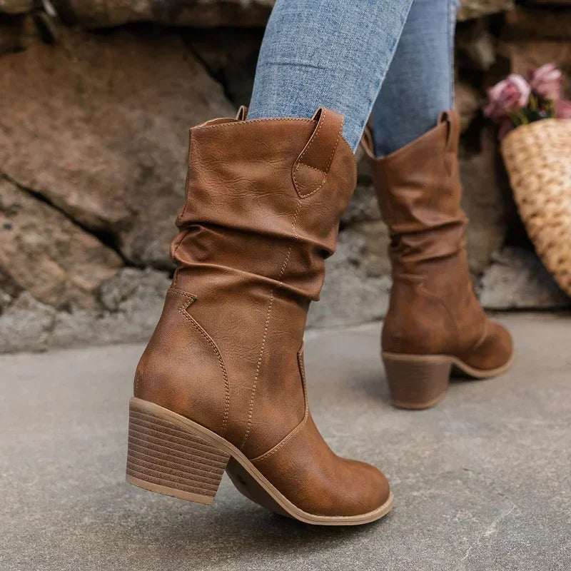 Julia | Fall Leather Ankle Boots