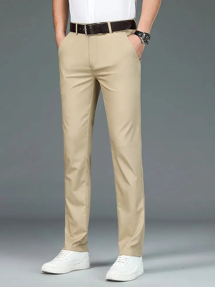 Minimalist Straight Leg Bamboo Fiber Pants
