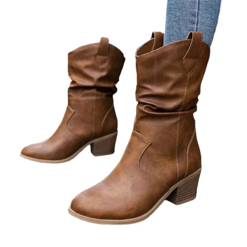 Julia | Fall Leather Ankle Boots