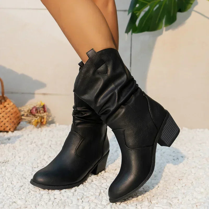Julia | Fall Leather Ankle Boots