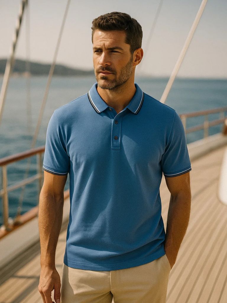 Classic Azure Polo – Alder & Voss