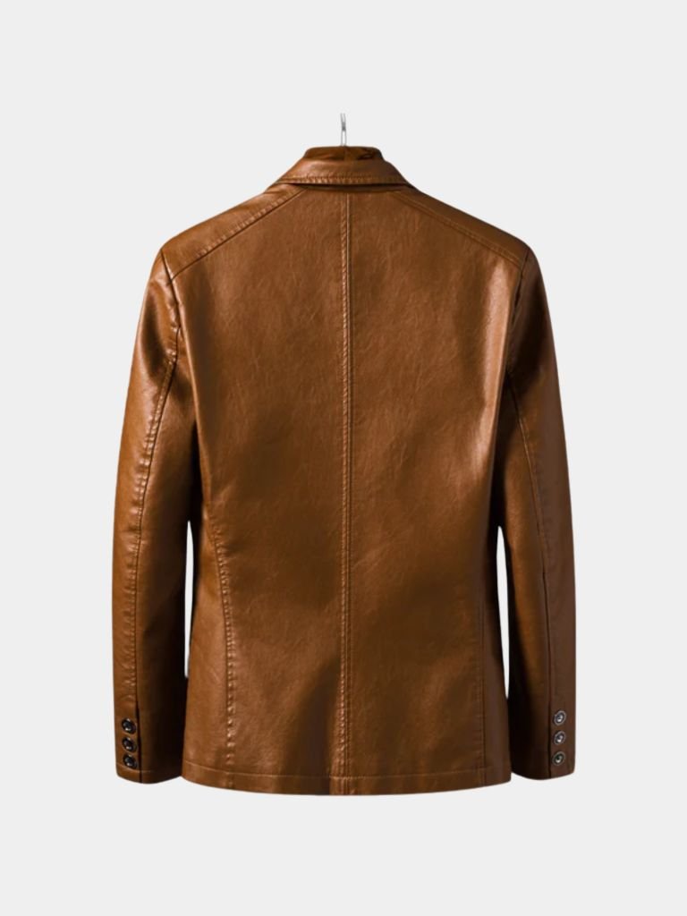Bold Caramel Leather Jacket - Alder & Voss