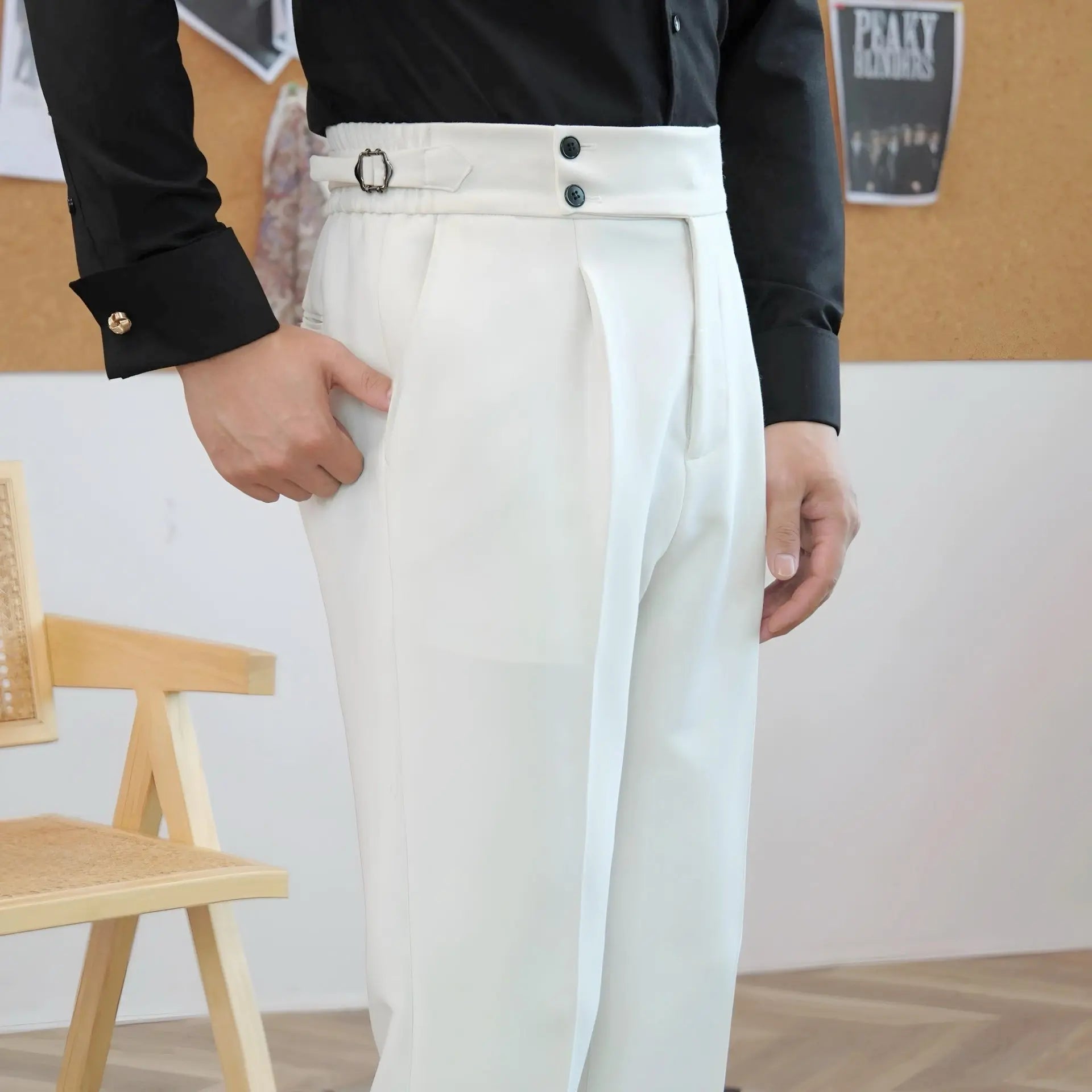 Classic Elastic Pants Sidetab Italia