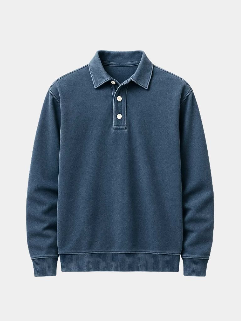 Canyon Mist Long Sleeve Polo – Alder & Voss