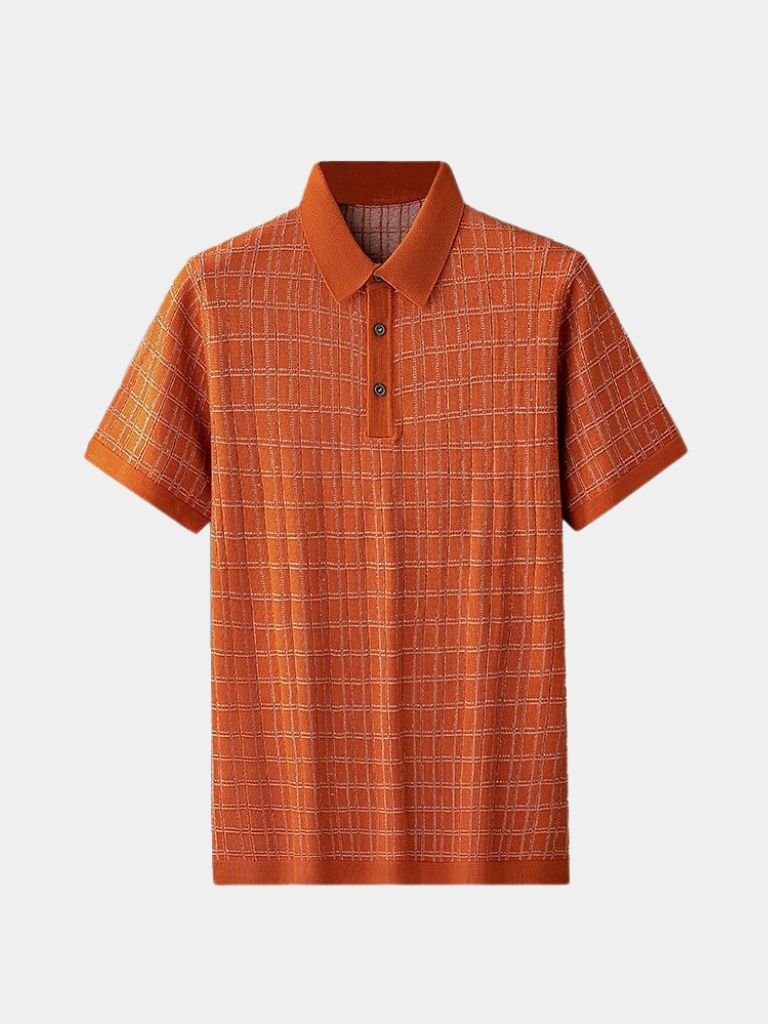 Classic Black Knit Polo - Alder & Voss