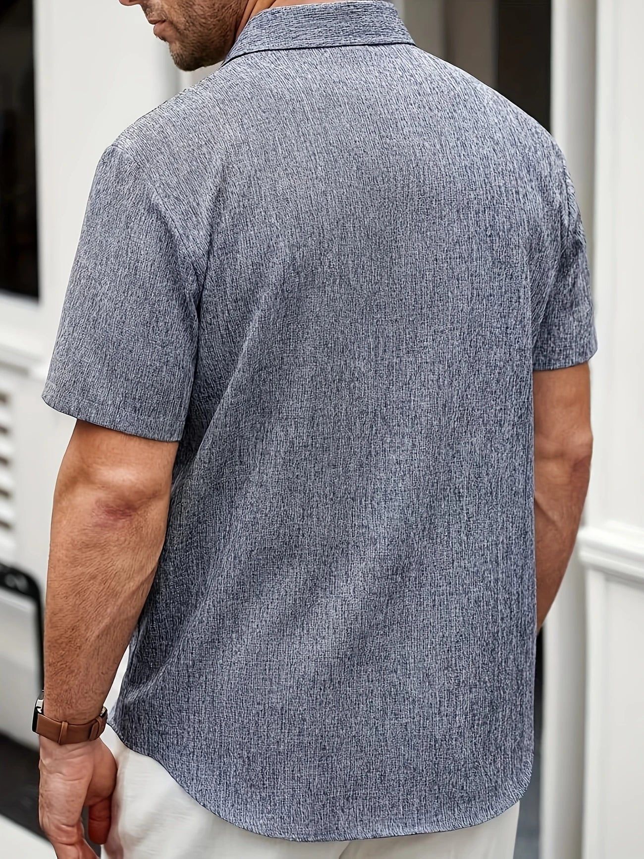 Lenoir™ | Lightweight short-sleeve shirt in a linen blend
