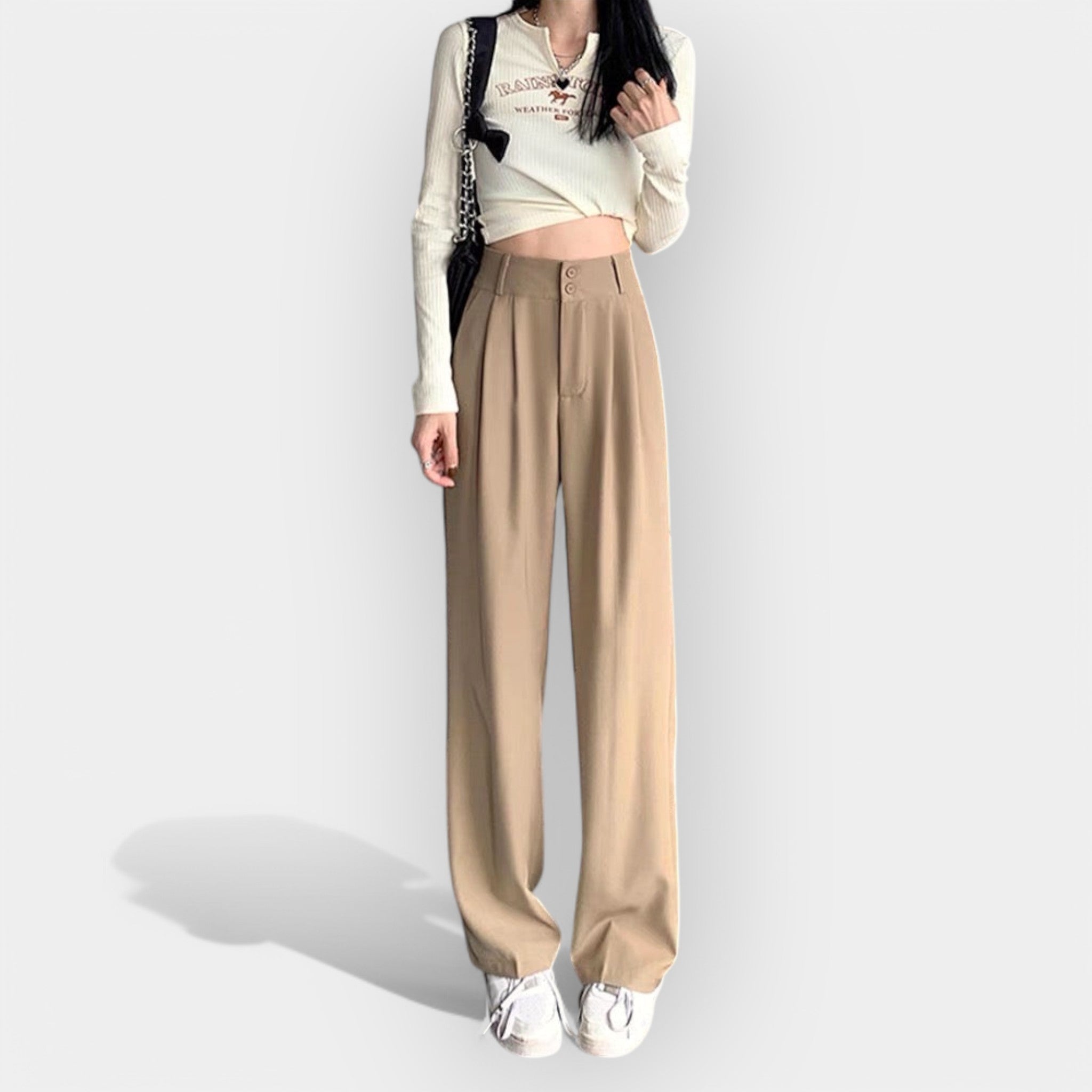 Korean-Inspired Wide-Leg Trousers