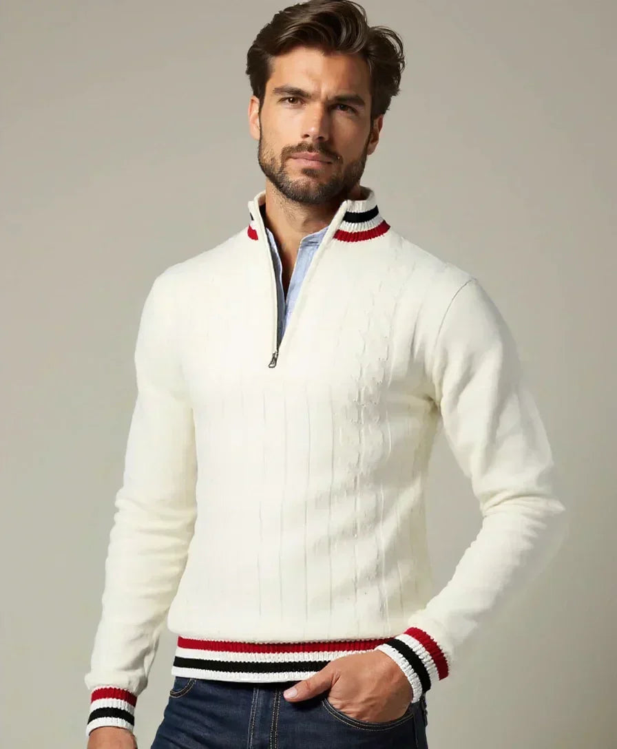 Basic Turtleneck and Zip Sweater - Alder & Voss