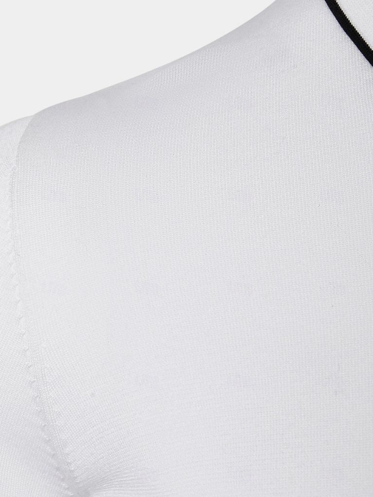 Ivory Elite Long Sleeve Polo – Alder & Voss