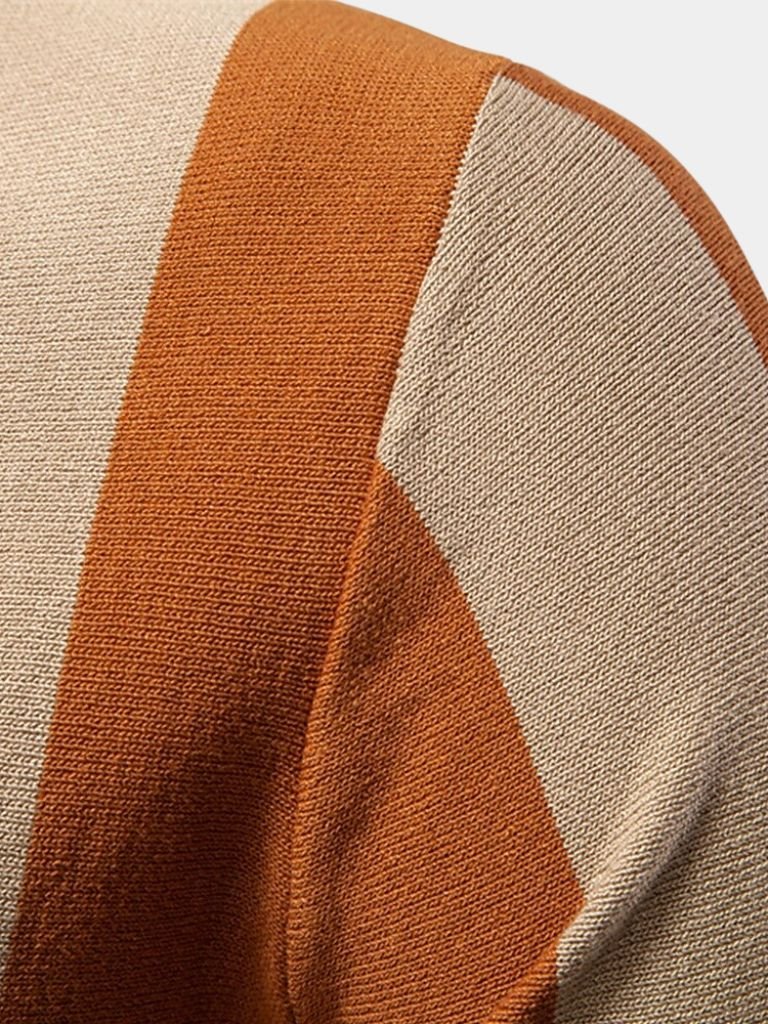 Navy Striped Polo - Alder & Voss