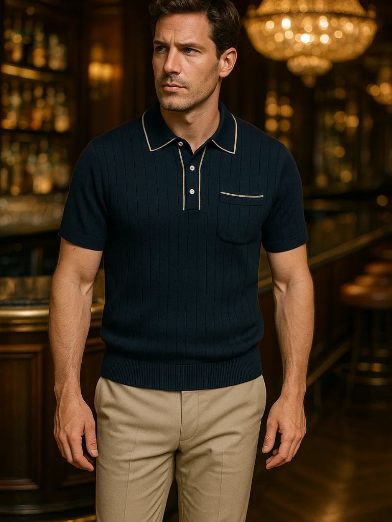 Old Money Knit Polo - Alder & Voss