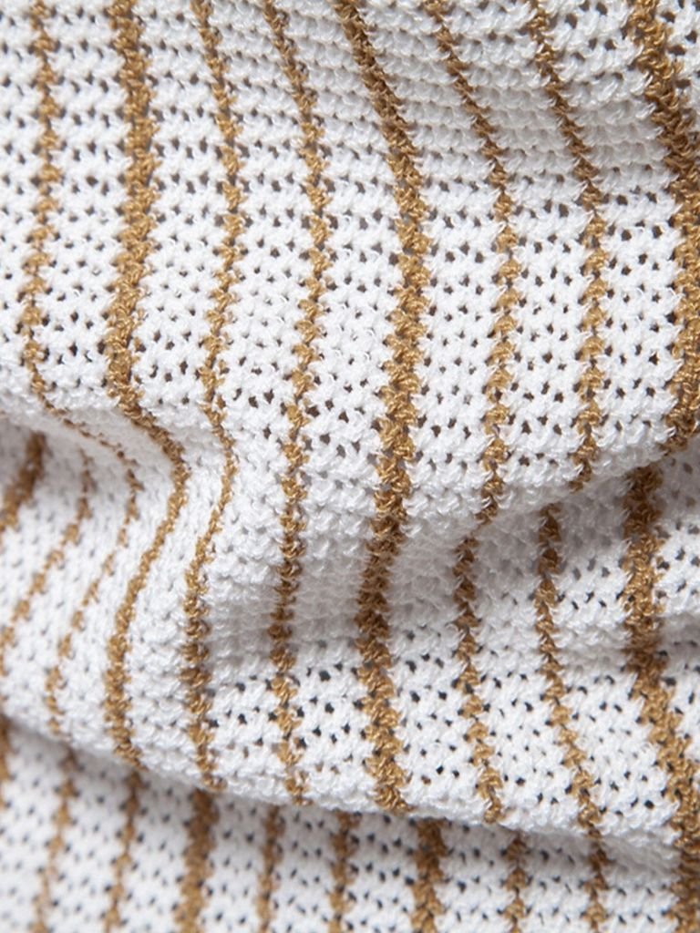 Striped Knit Polo - Alder & Voss