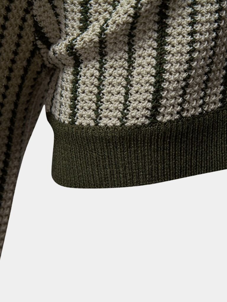 Striped Knit Polo - Alder & Voss