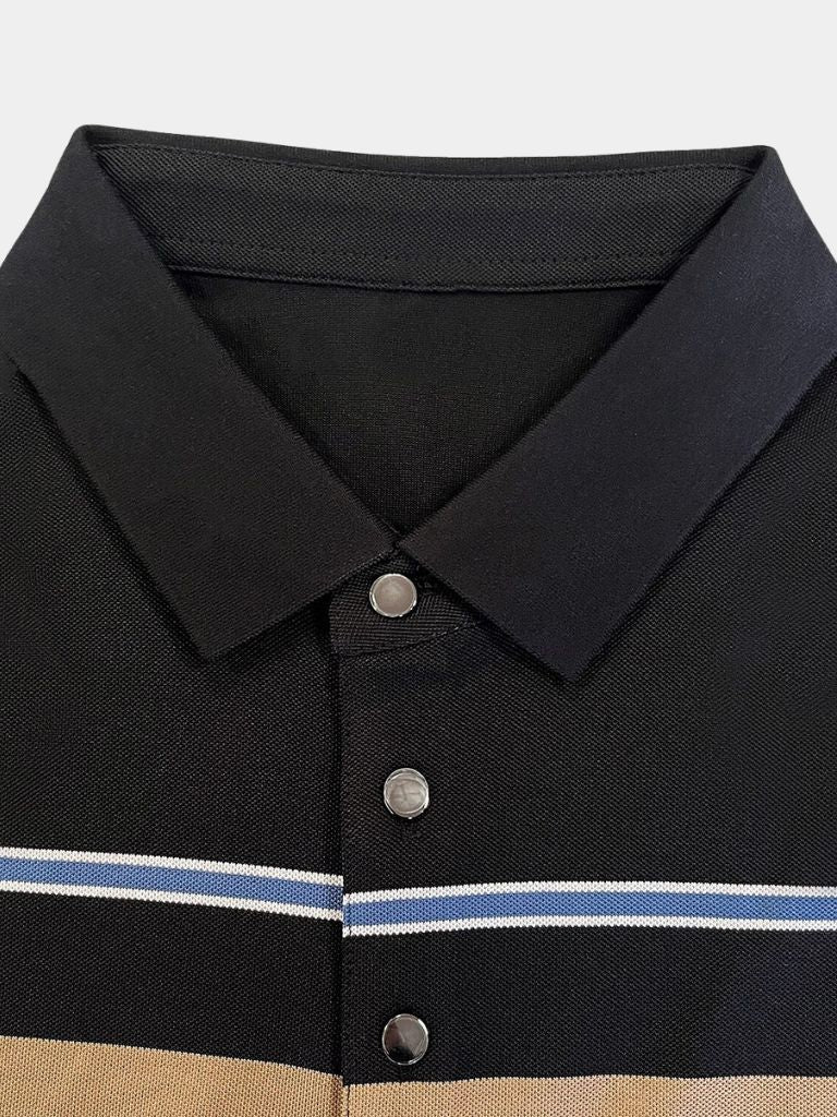 Sunset Striped Polo – Alder & Voss