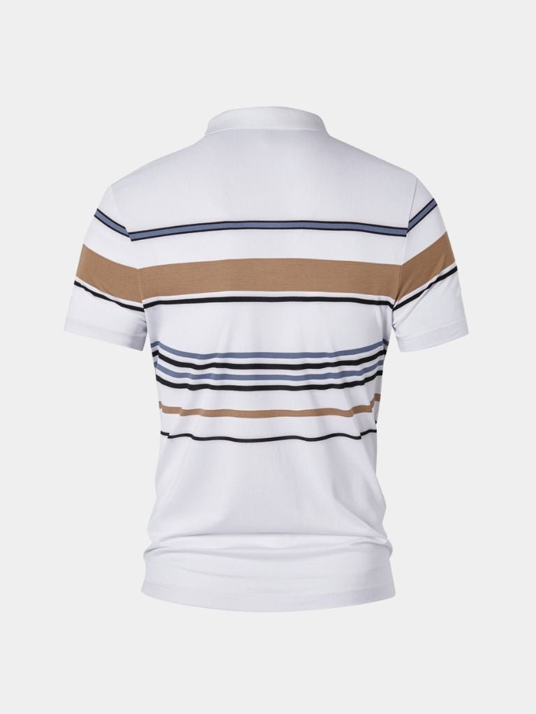 Sunset Striped Polo – Alder & Voss