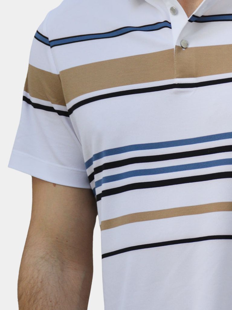 Sunset Striped Polo – Alder & Voss