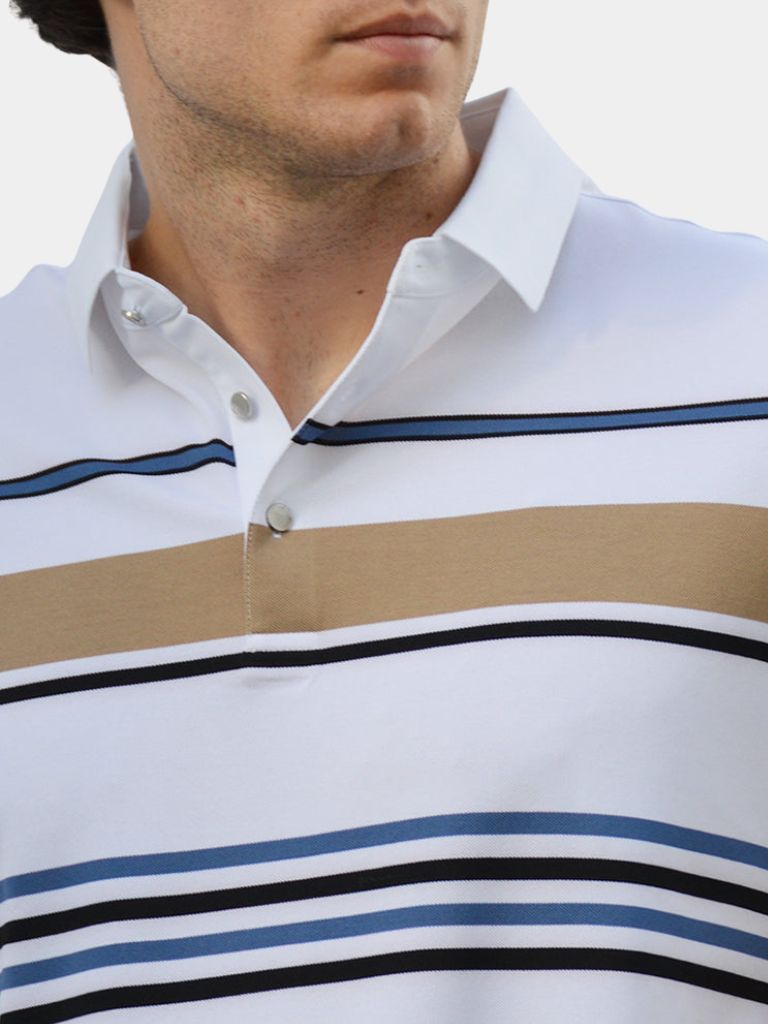 Sunset Striped Polo – Alder & Voss